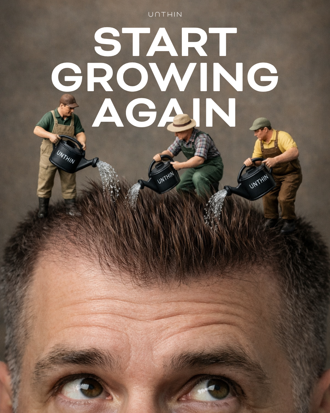 Unthin Hair - Hair Regrowth Serum Facebook ad: UNTHIN - Clinically Proven Hair Loss Solution For Men