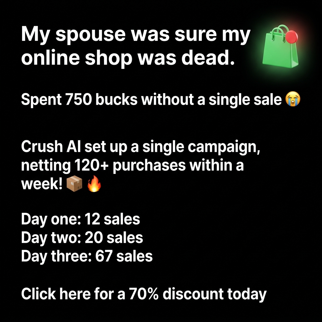 trycrush.ai Facebook ad