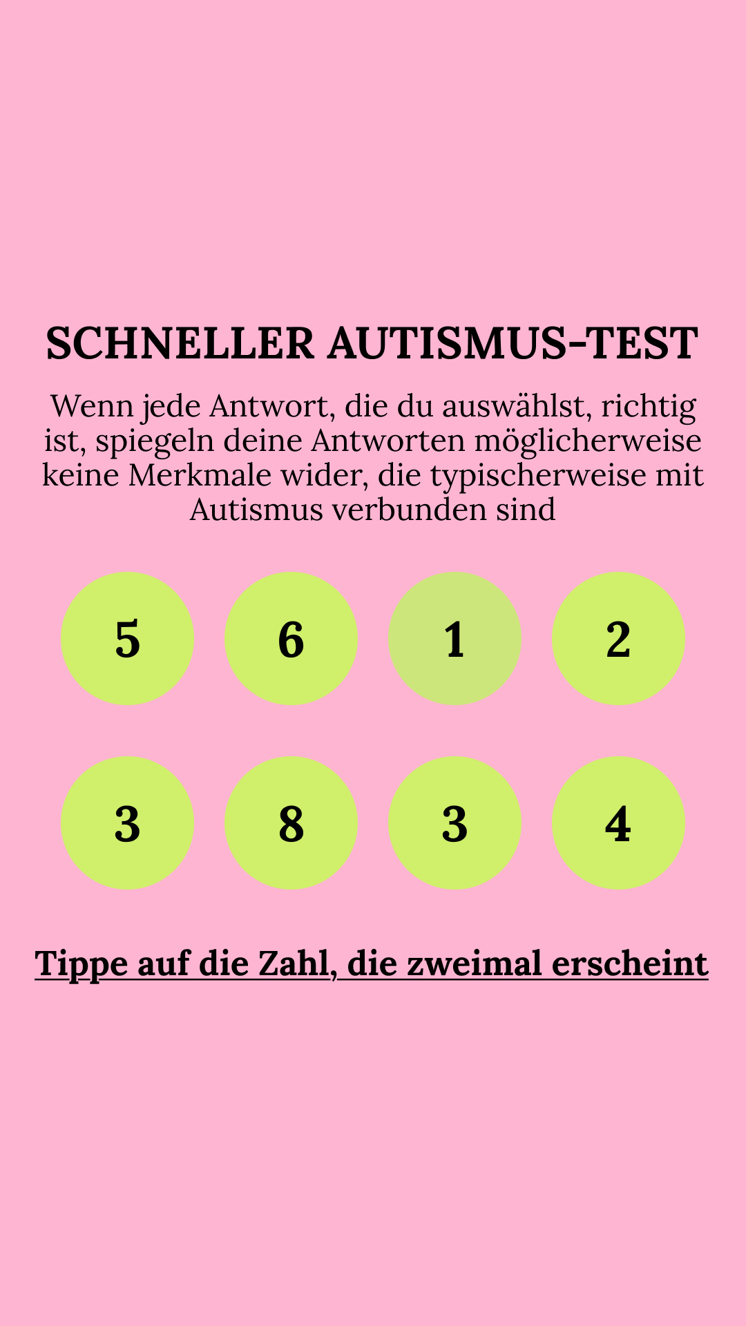 International IQ test Facebook ad