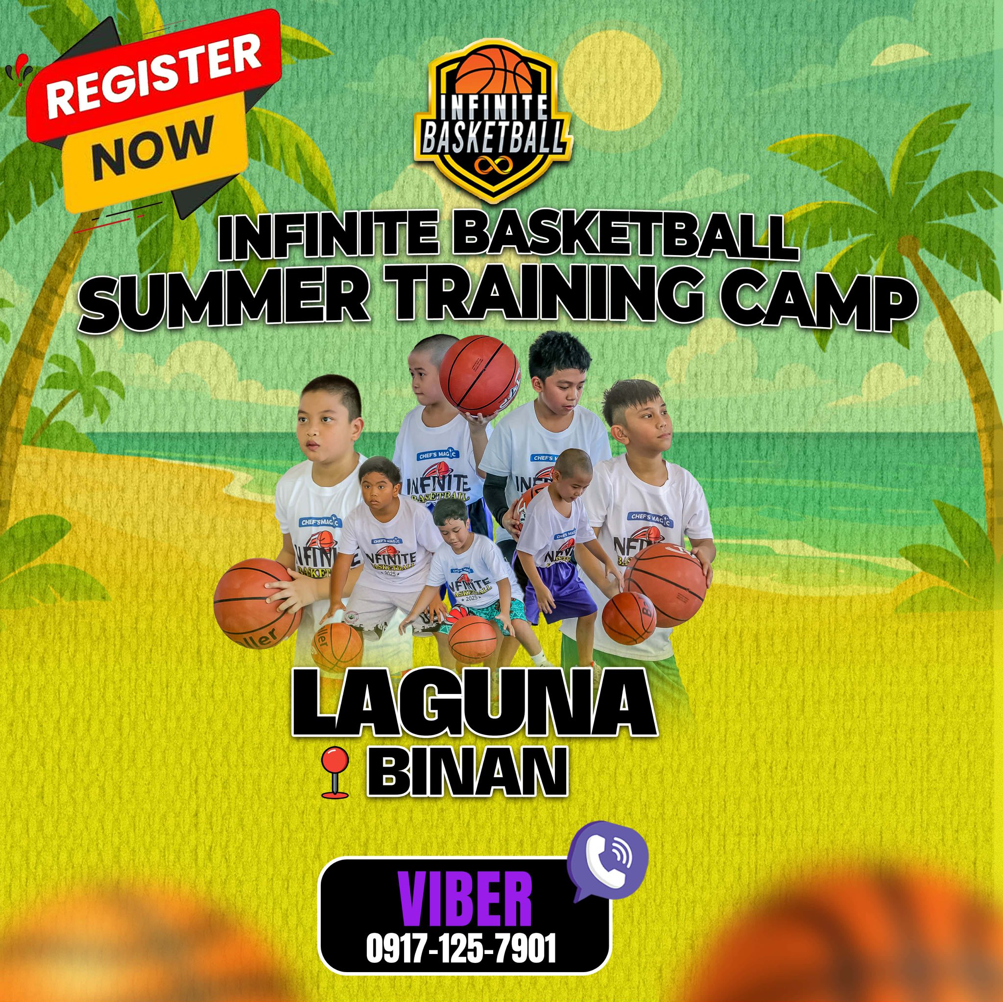 Infinite Basketball Facebook ad: SUMMER BASKETBALL TRAINING in LAGUNA