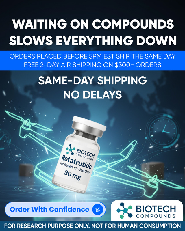 Biotechcompounds Facebook ad: The next-gen GLP-3 support for your cut phase