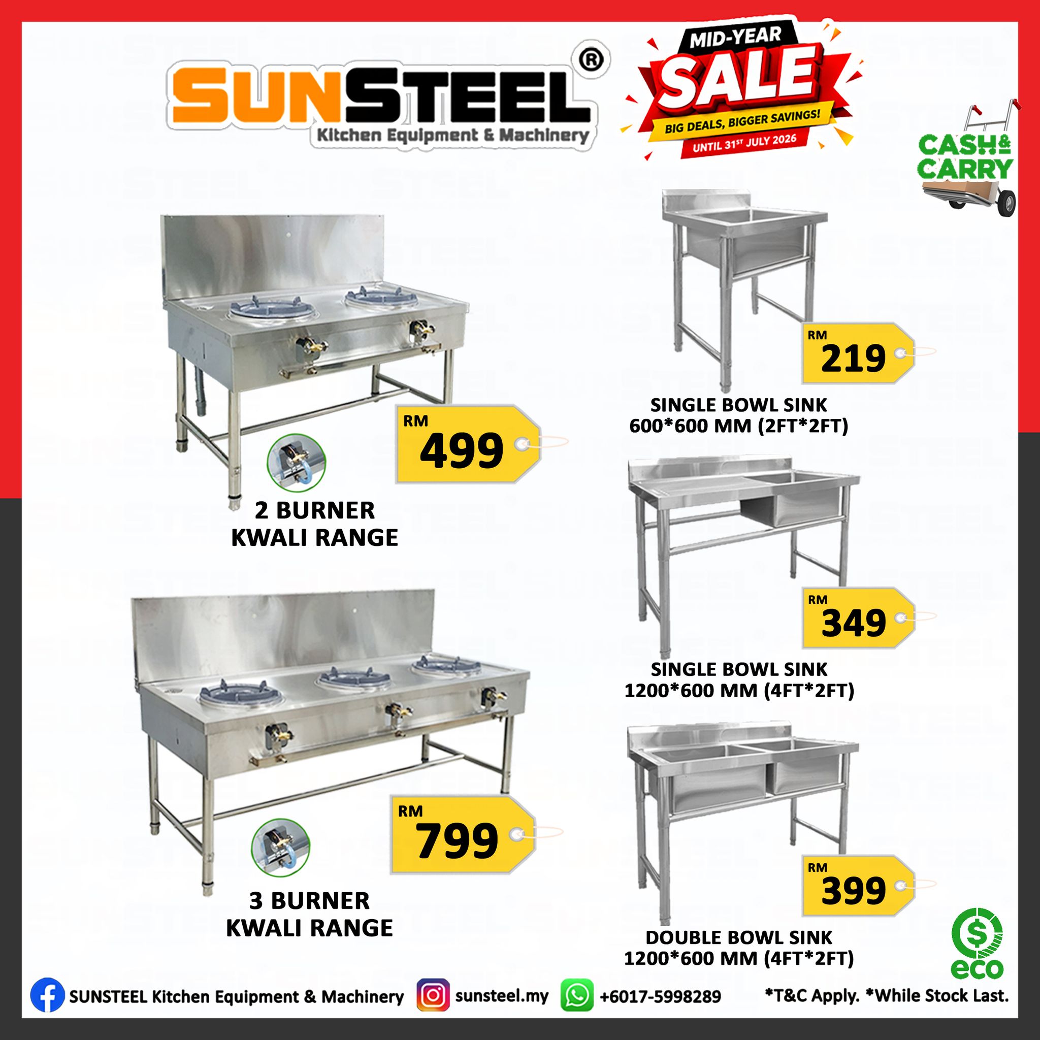SUNSTEEL Kitchen Equipment & Machinery Facebook ad