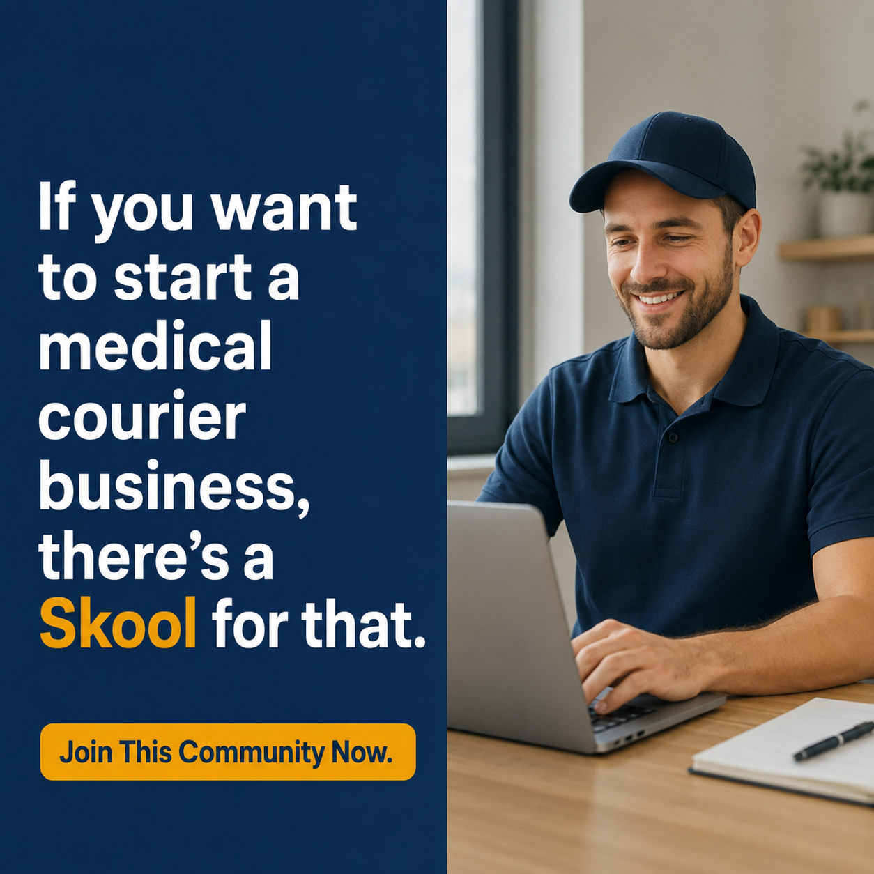 Skool Facebook ad
