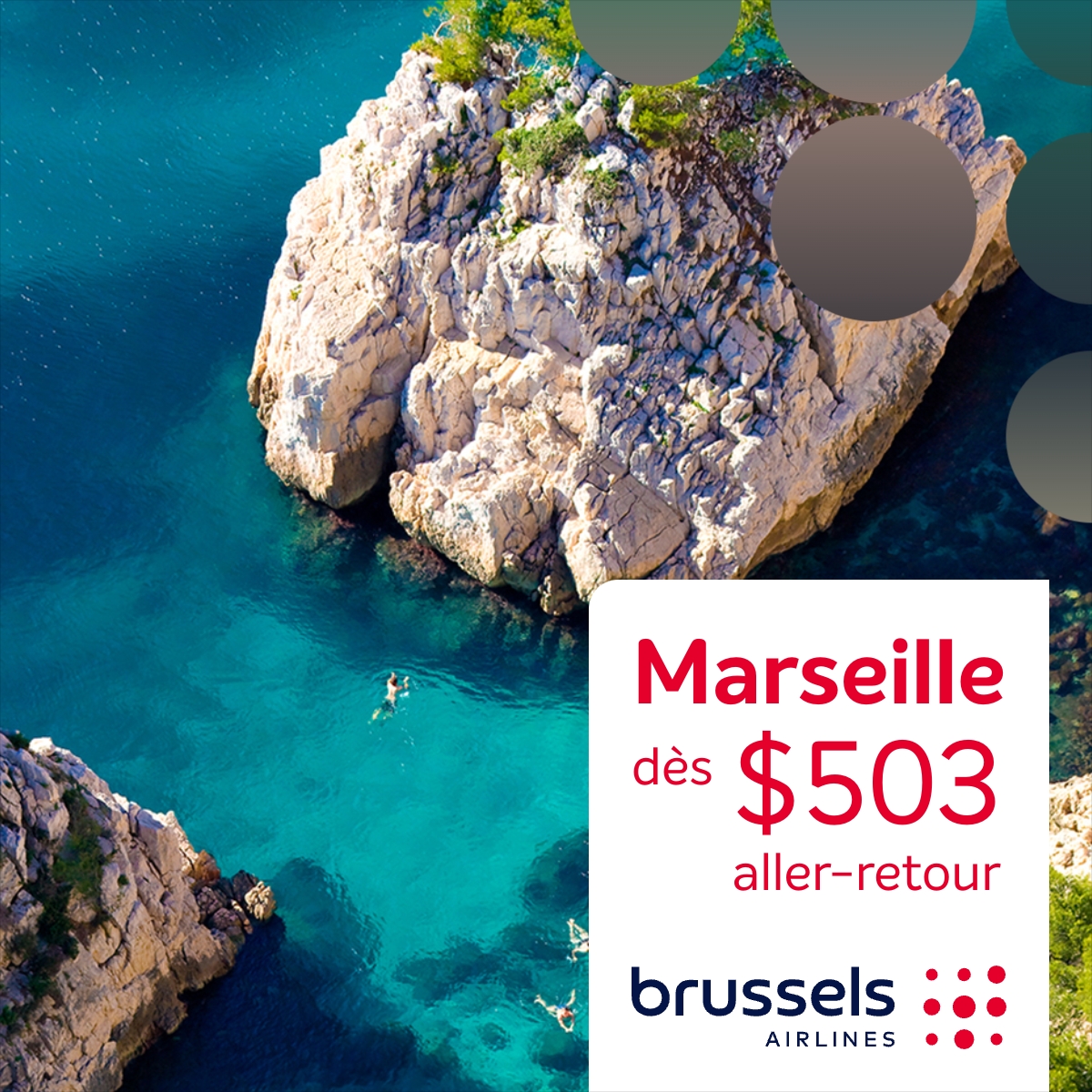 Brussels Airlines Facebook ad
