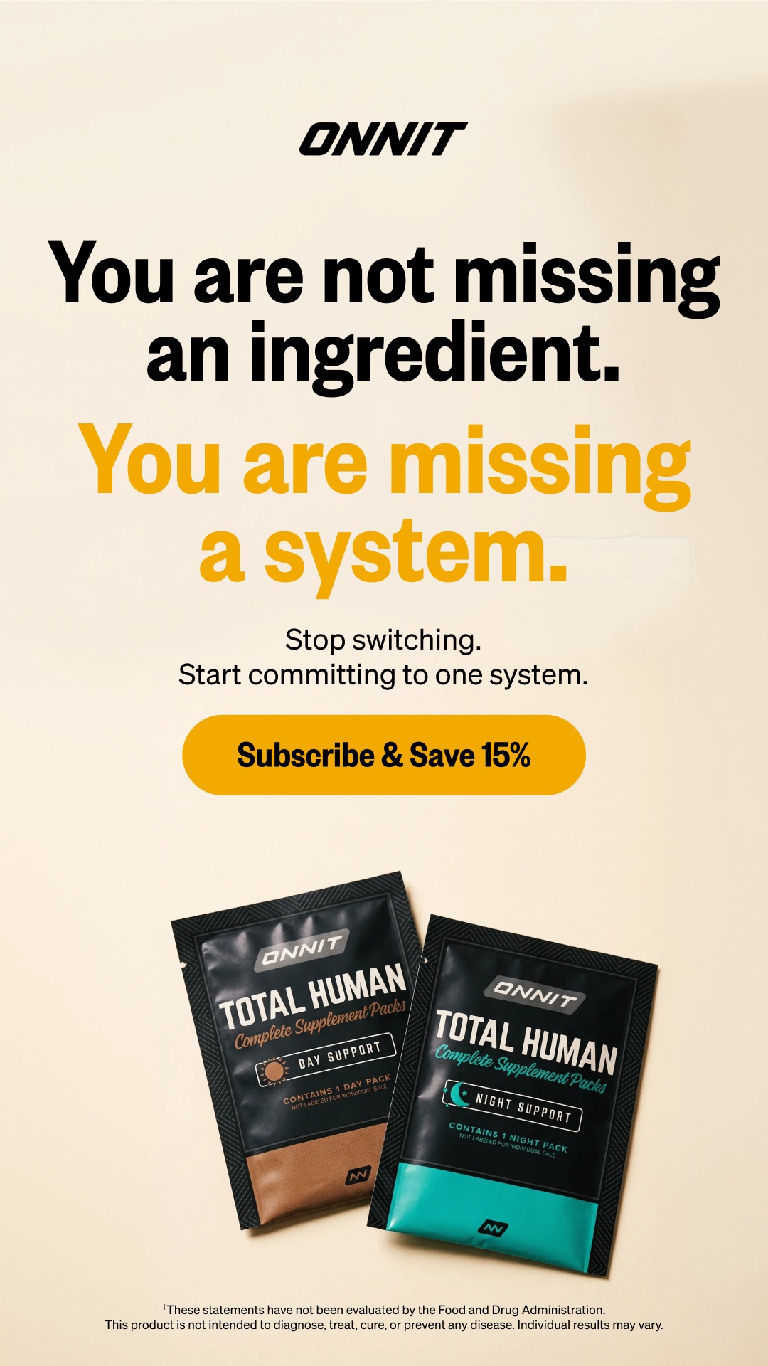 Onnit Facebook ad