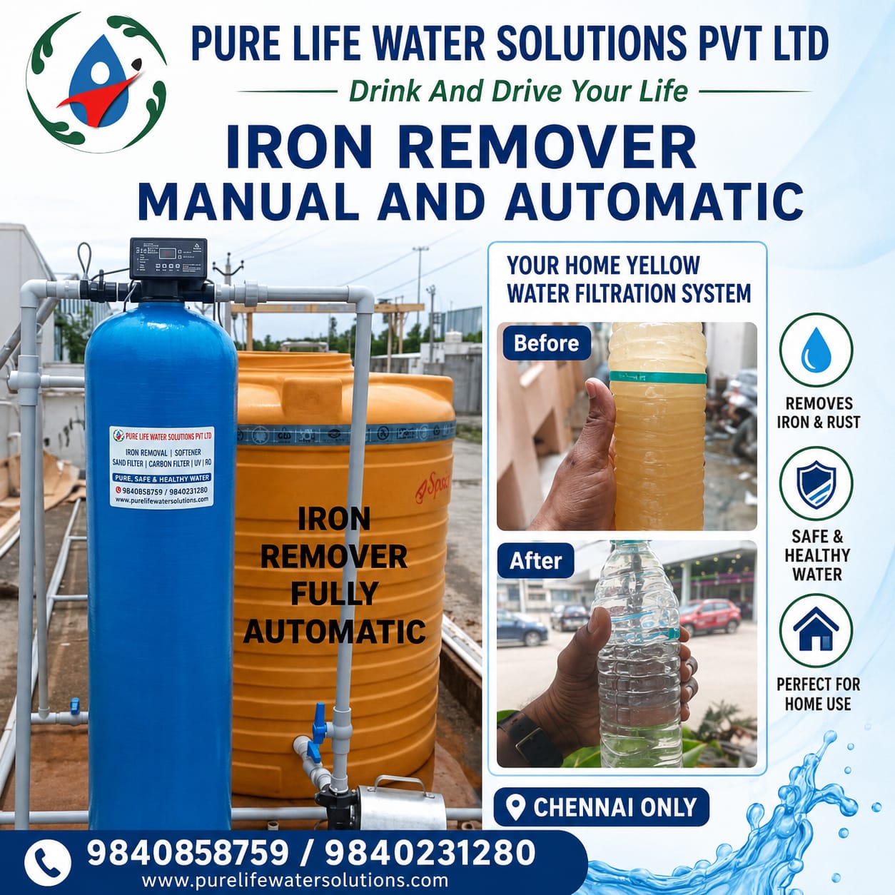 Pure Life Water Solutions Pvt Ltd Facebook ad: CHENNAI ONLY