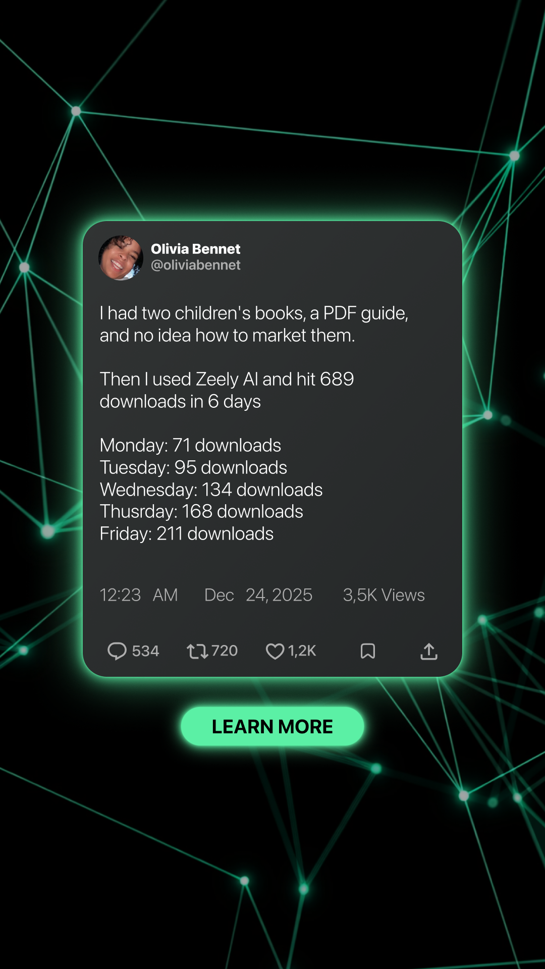 Zeely Facebook ad