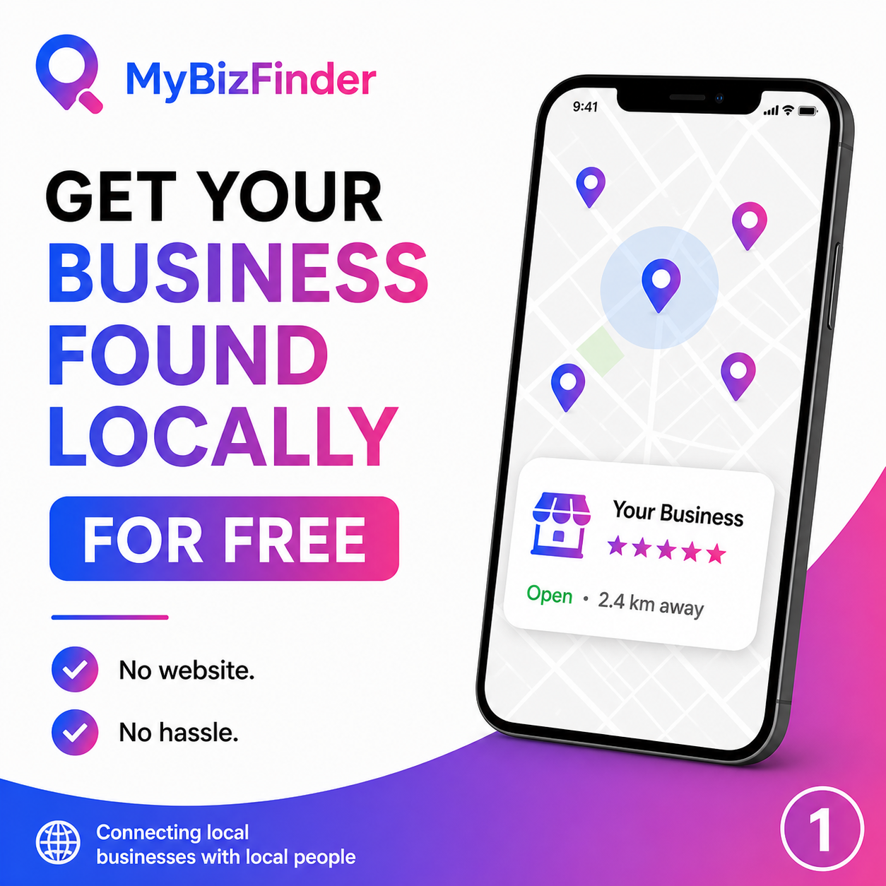 Mybizfinder Facebook ad: Chat with us