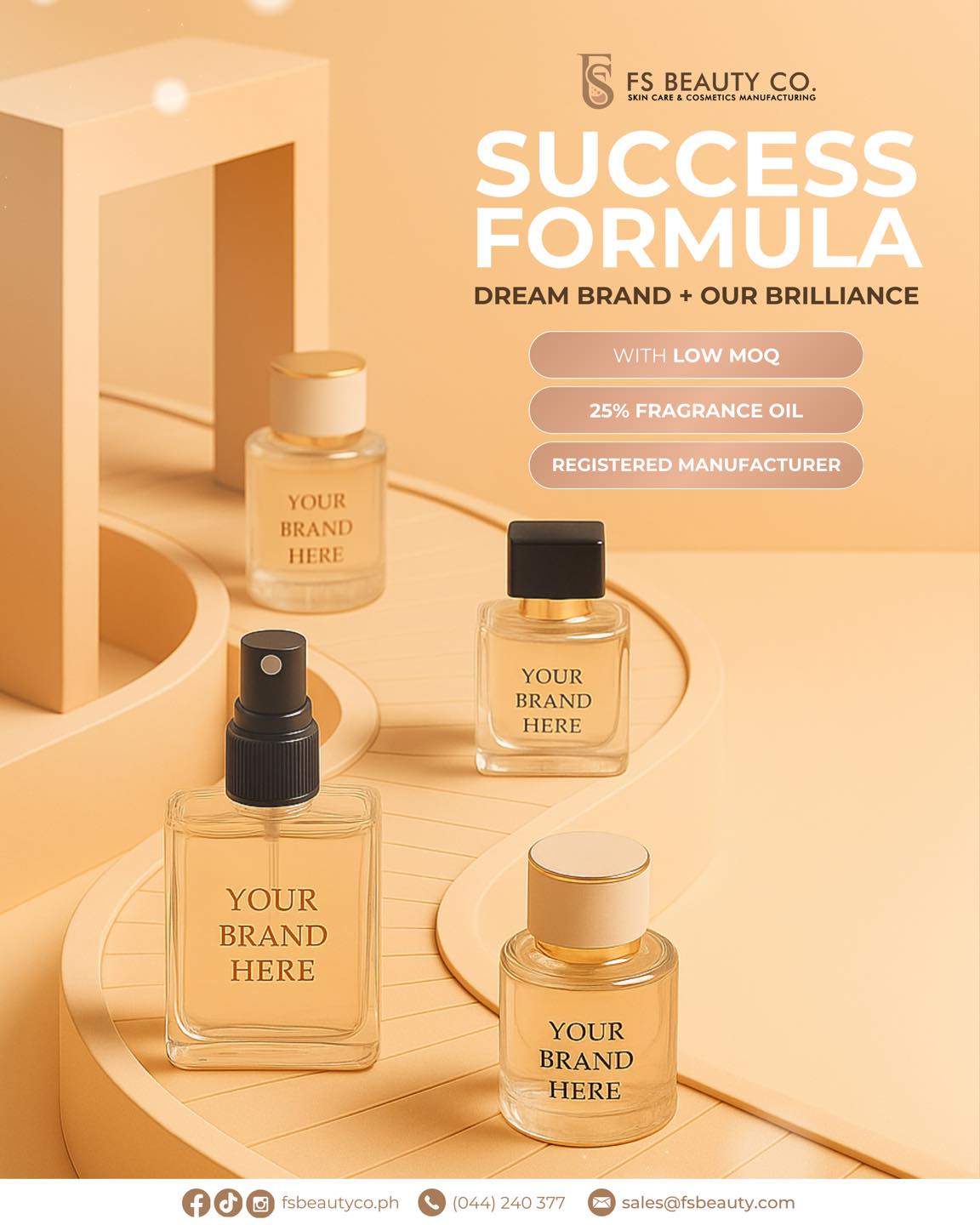 FS Beauty Co. Skin Care & Cosmetics Manufacturing Facebook ad