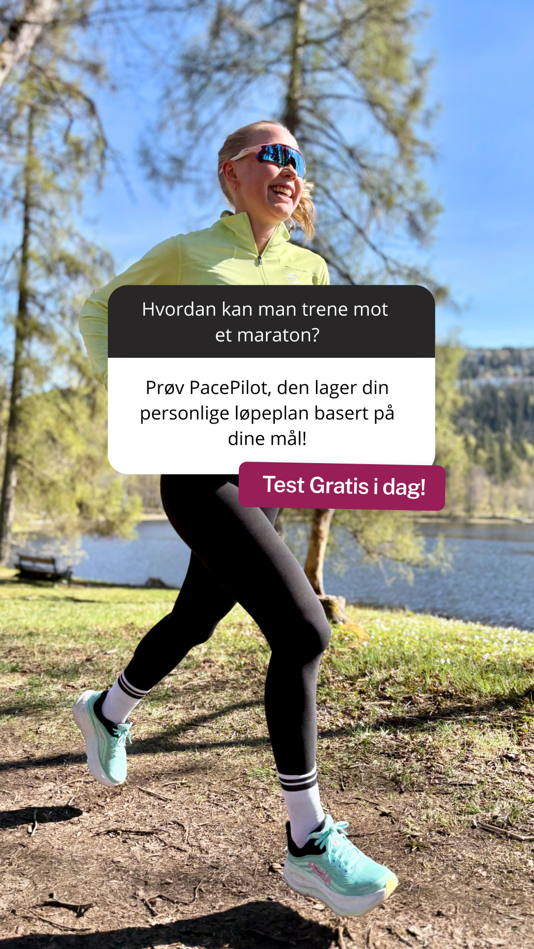 PacePilot Facebook ad: Ta løpingen til neste nivå!