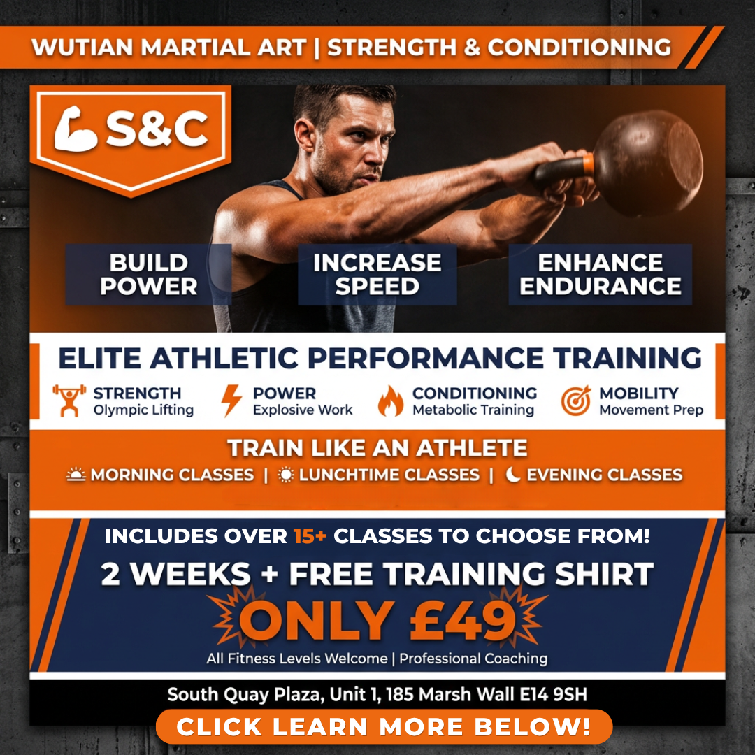 Wutian Martial Art Institute in Isle of Dogs Facebook ad