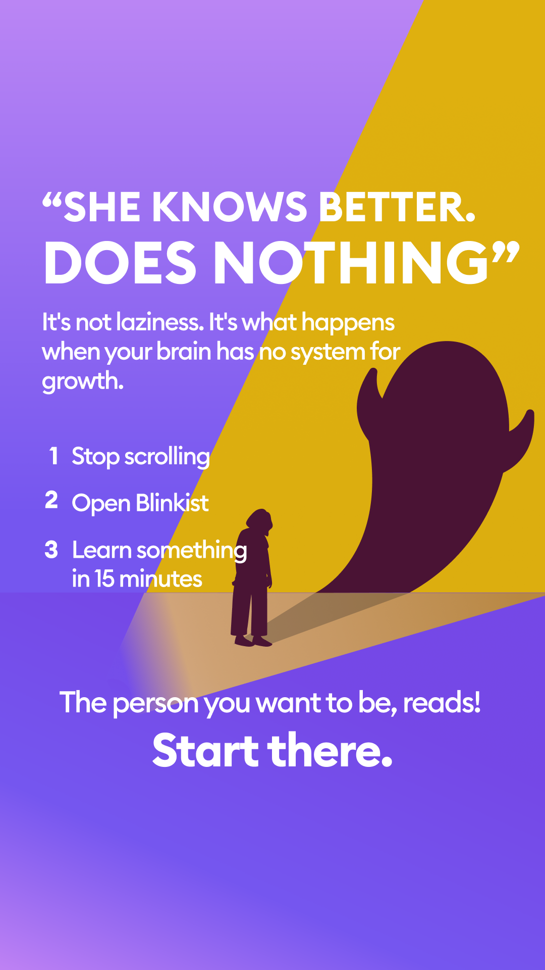 Blinkist Facebook ad