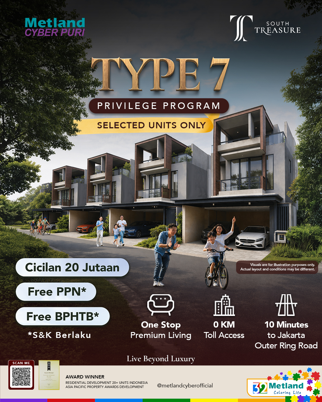 Metland Cyber Puri Facebook ad