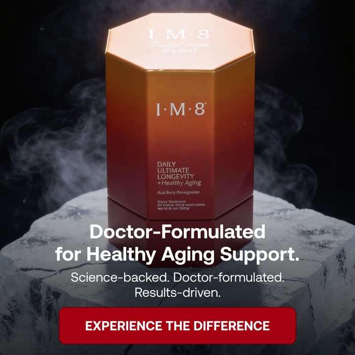 IM8 Global Facebook ad: Longevity Starts at the Cellular Level