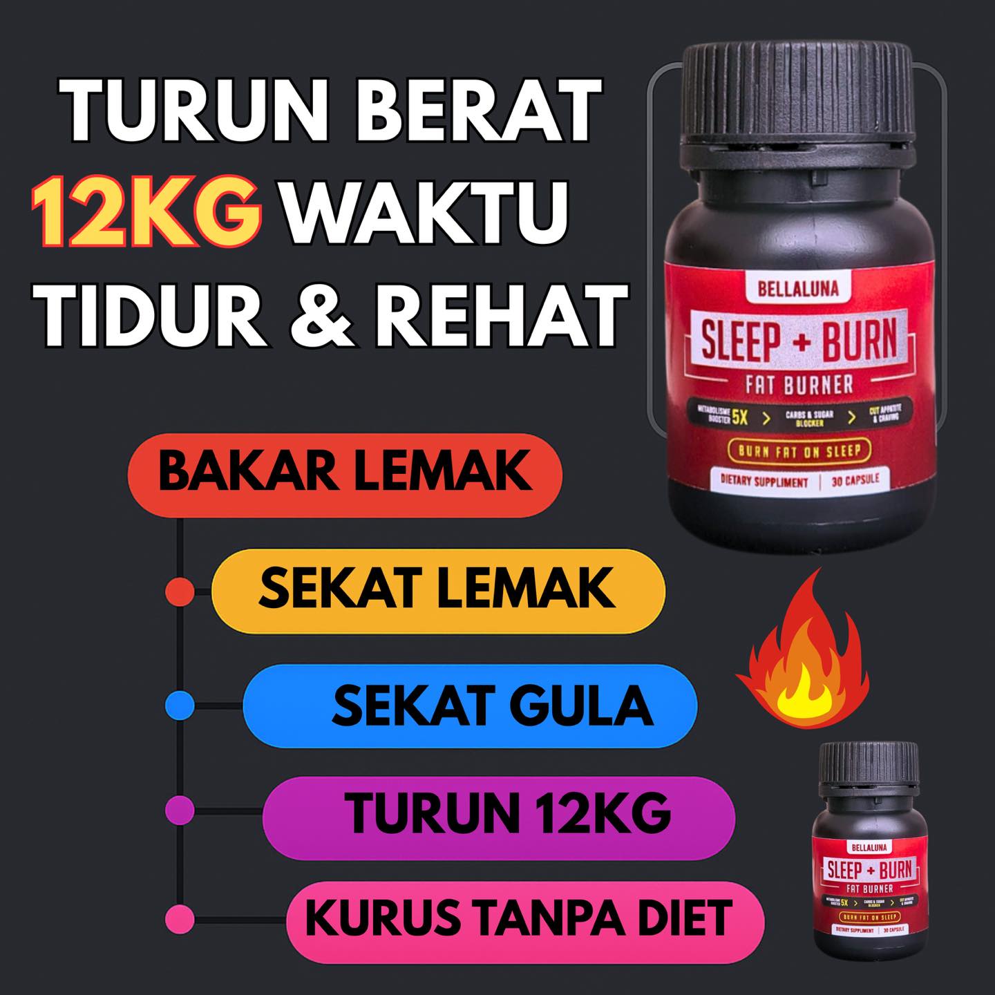 Bellaluna Sleep + Burn HQ Facebook ad