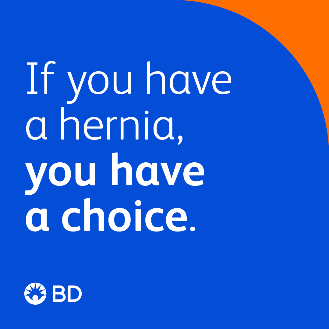 BD (Becton, Dickinson and Company) Facebook ad: Fully absorbable mesh for hernia repair that doesn't…