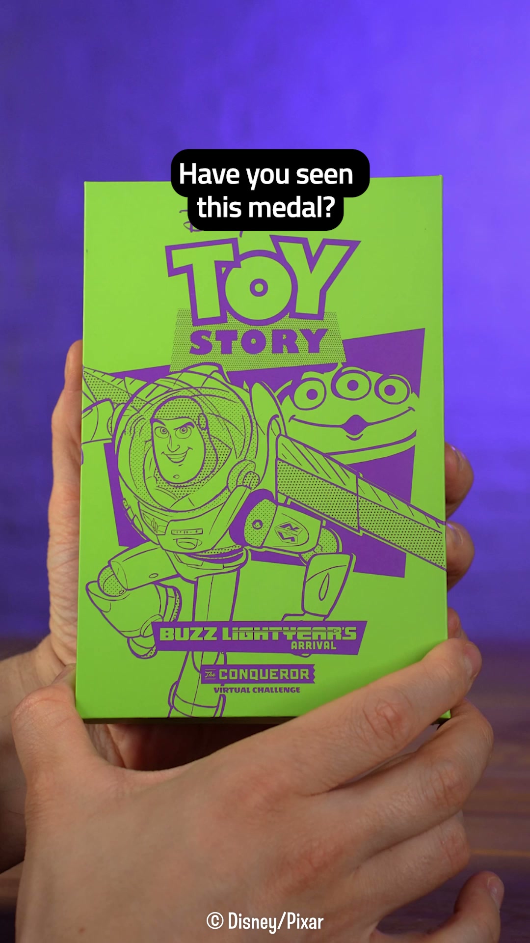 The Conqueror Challenges Facebook ad: Buzz Lightyear's Arrival Virtual Challenge