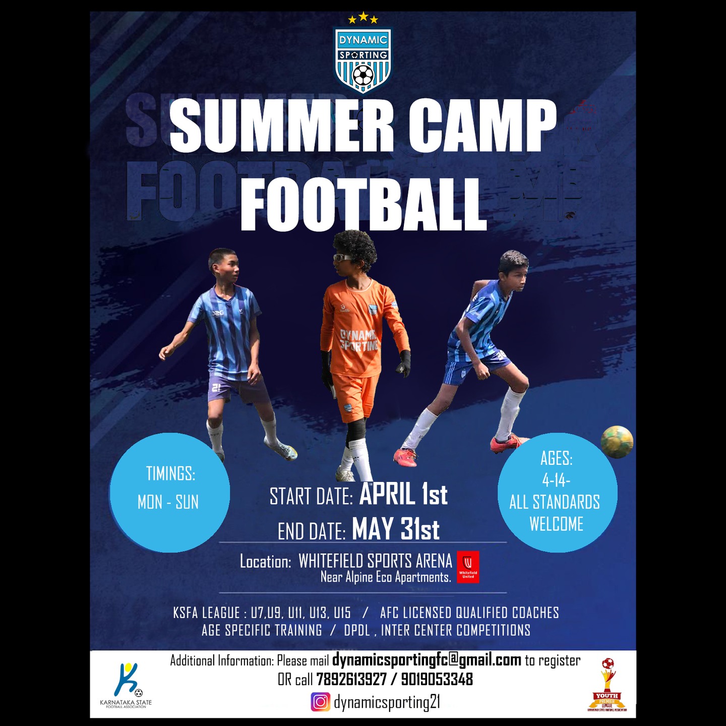 dynamicsporting21 Facebook ad: Is your child passionate about soccer and eager…