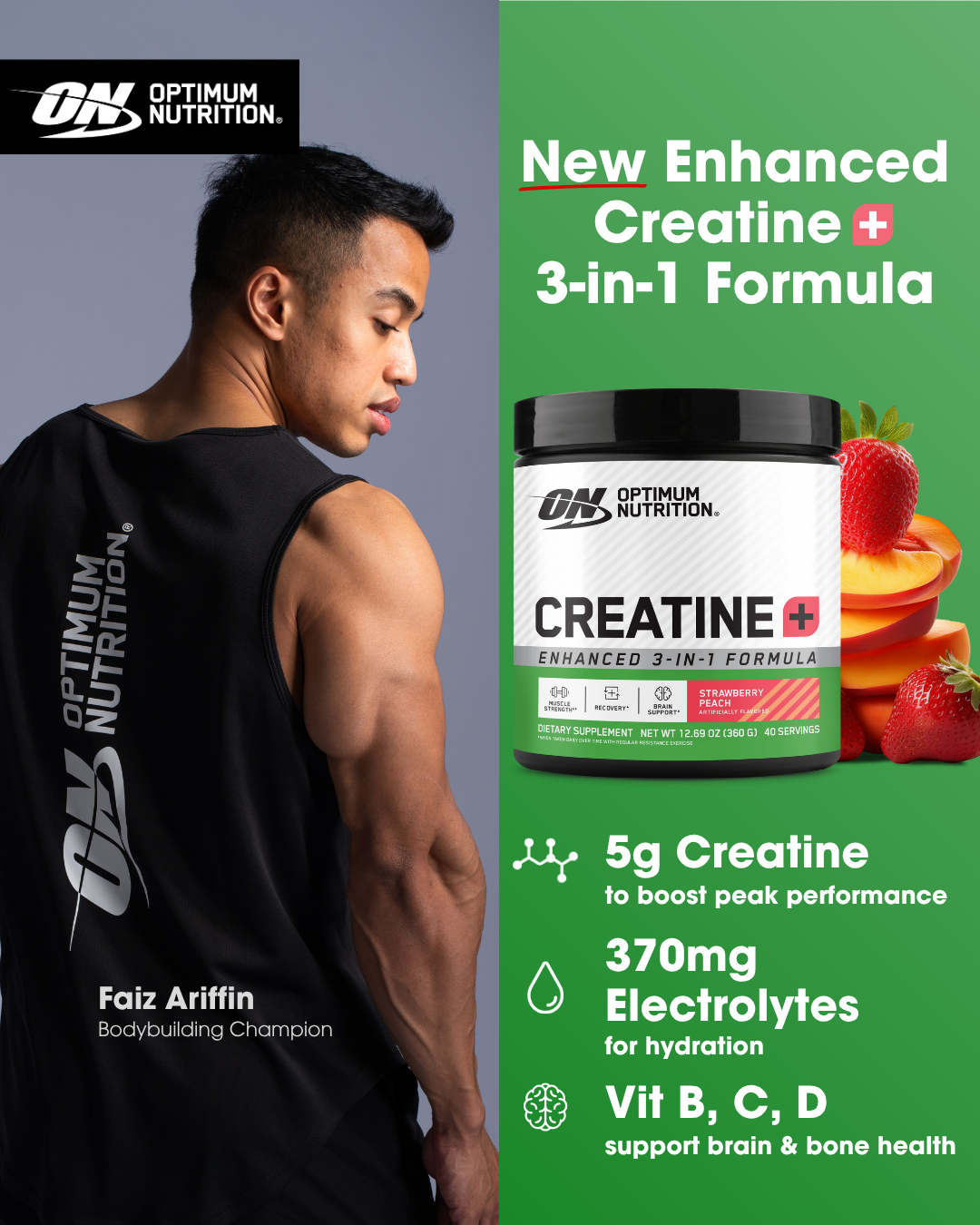 Optimum Nutrition Facebook ad