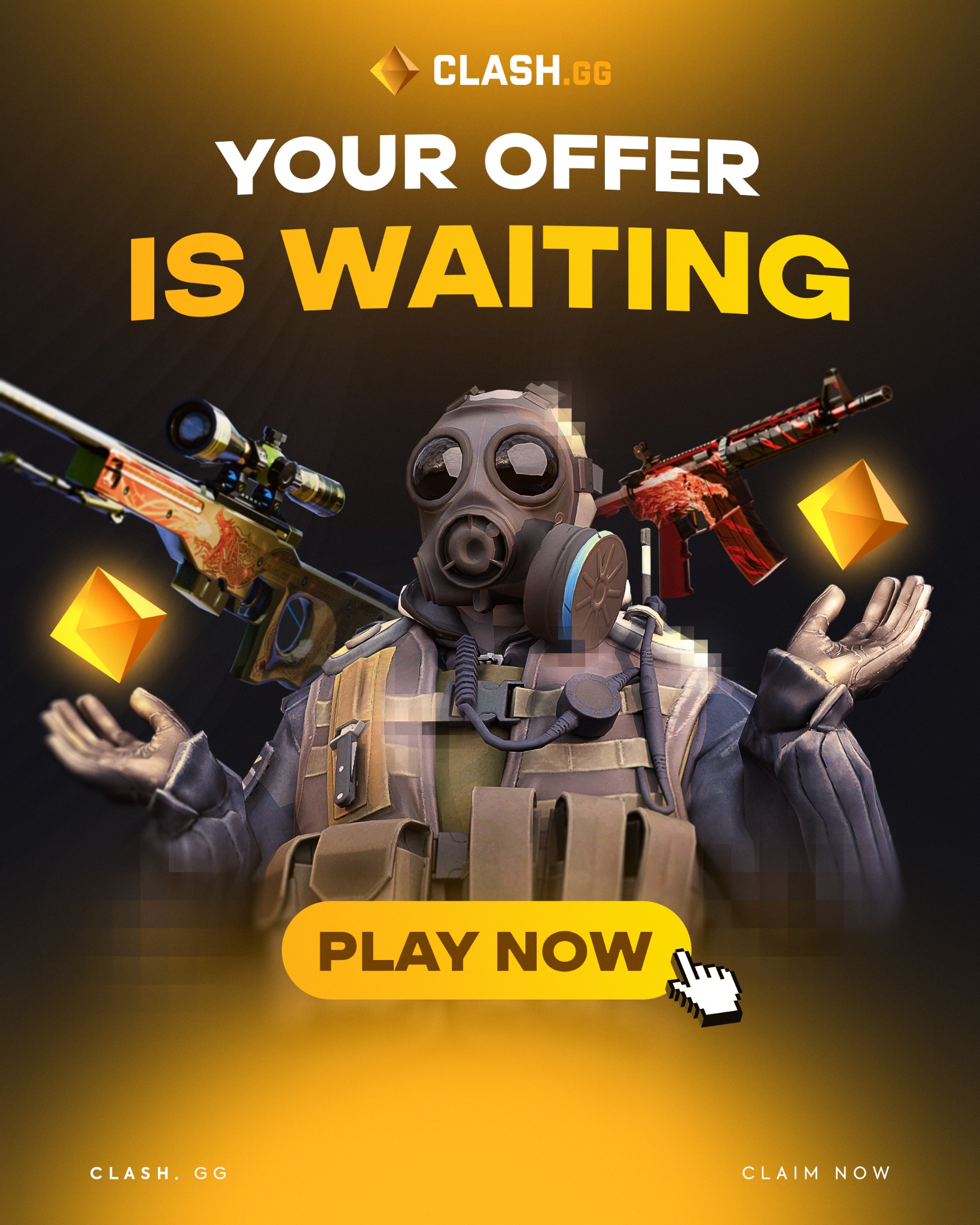 Clashgg Facebook ad from May 17, 2026