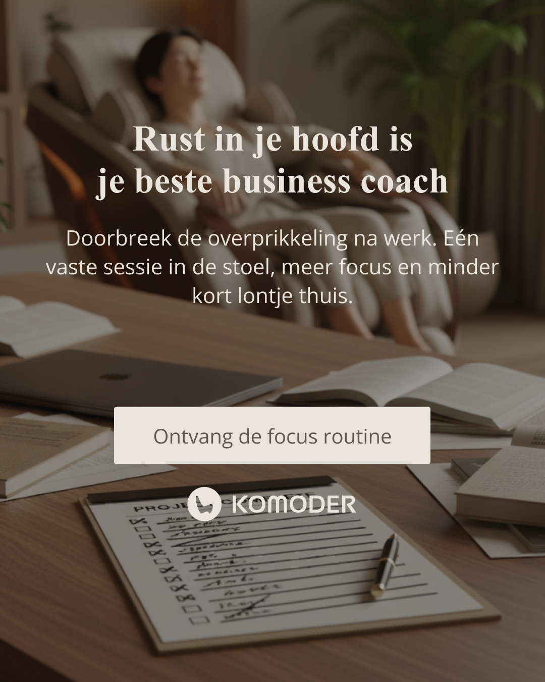 Komoder Massagestoelen Facebook ad