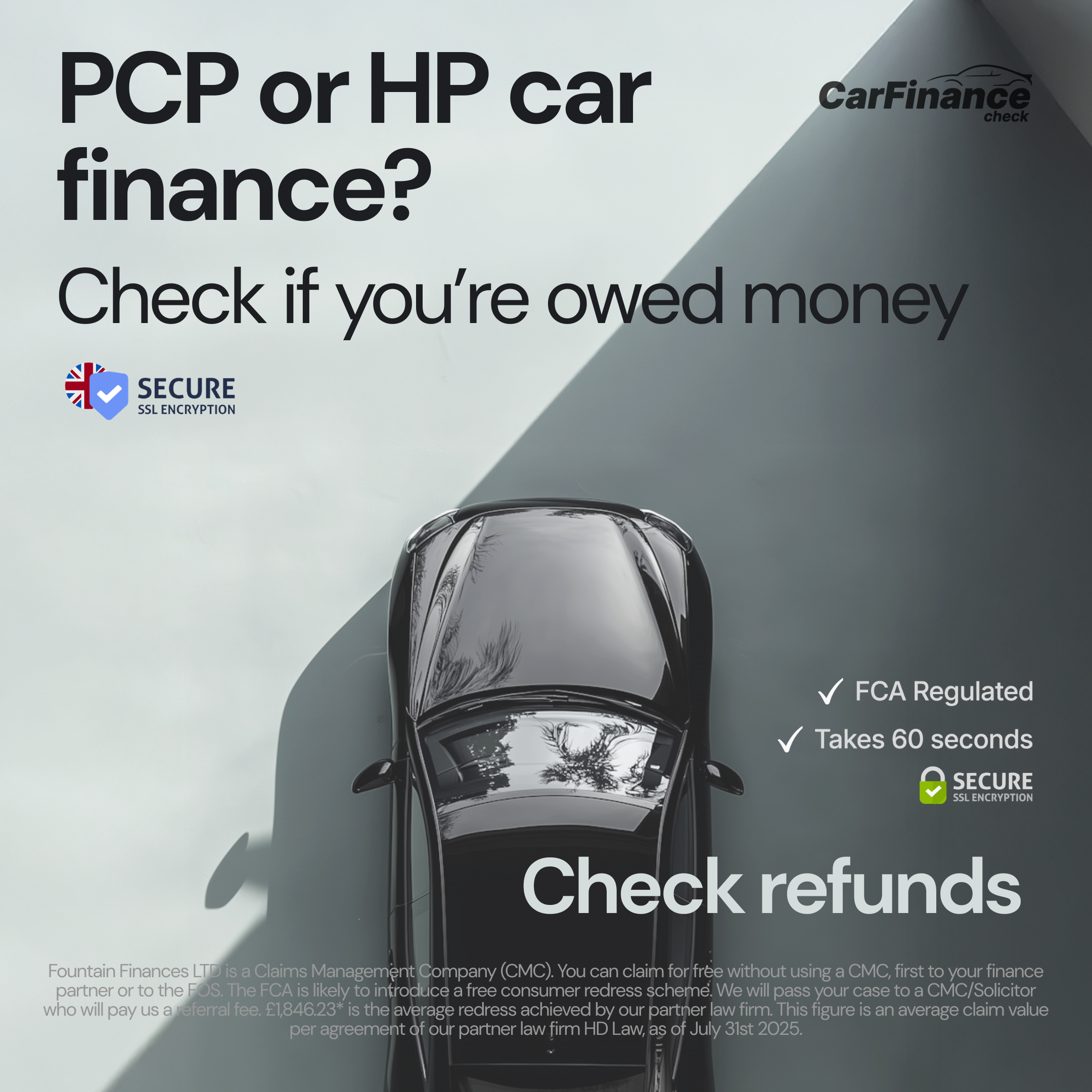 CarFinance Check Facebook ad from Mar 20, 2026