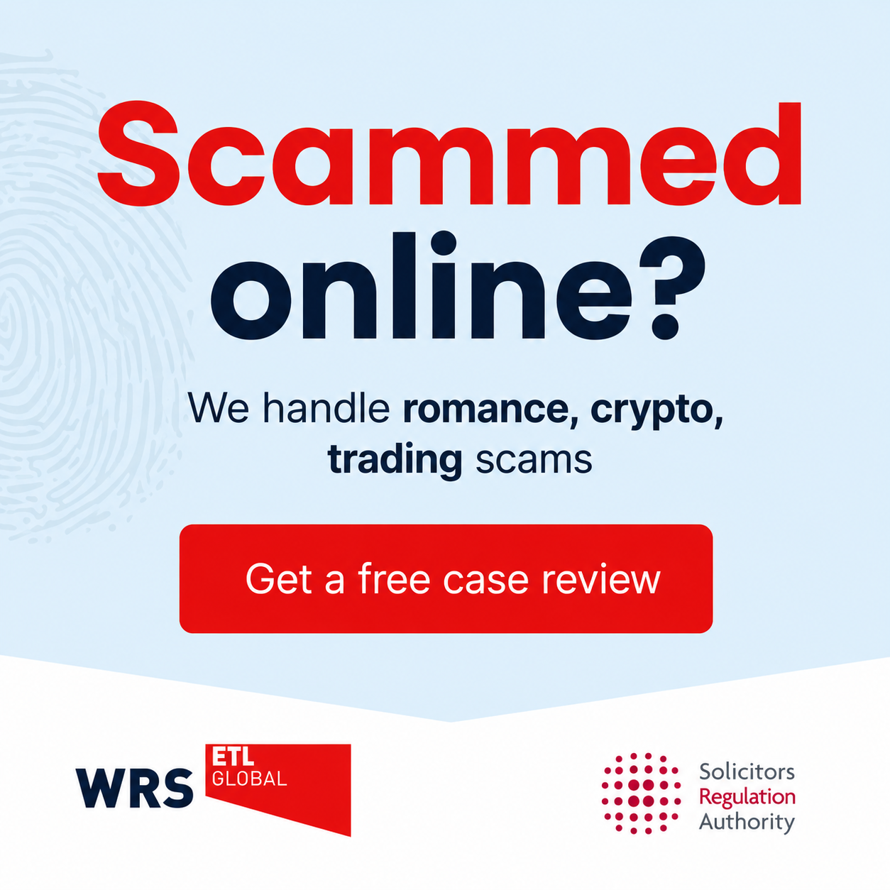 WRS Facebook ad: Lost money to a scam?