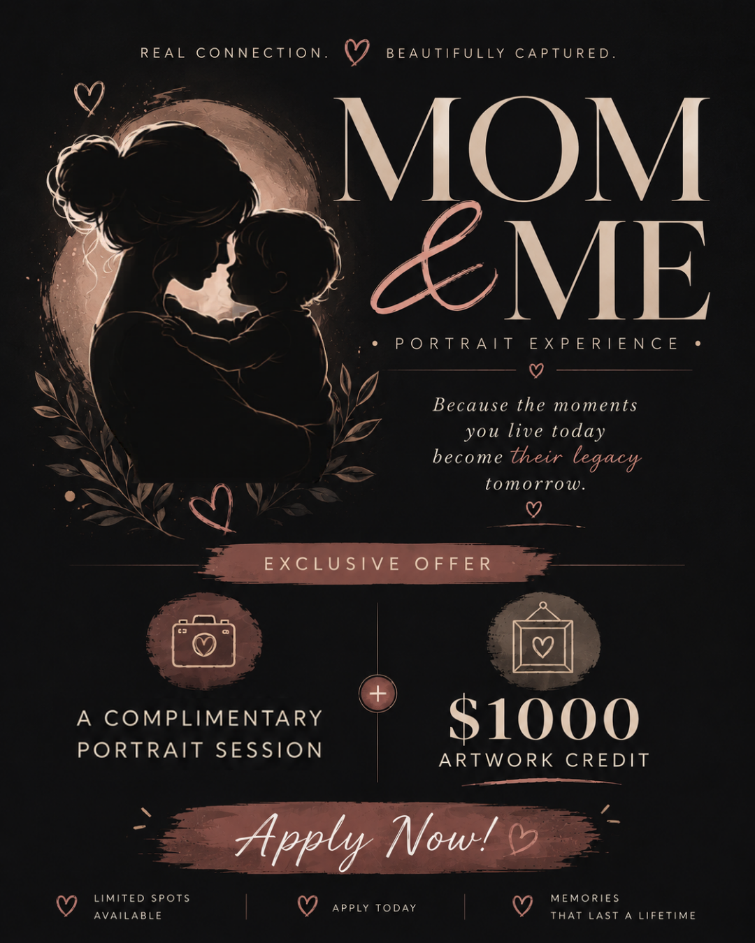 Clark Marten Photography Facebook ad: WANTED: Moms & Kids