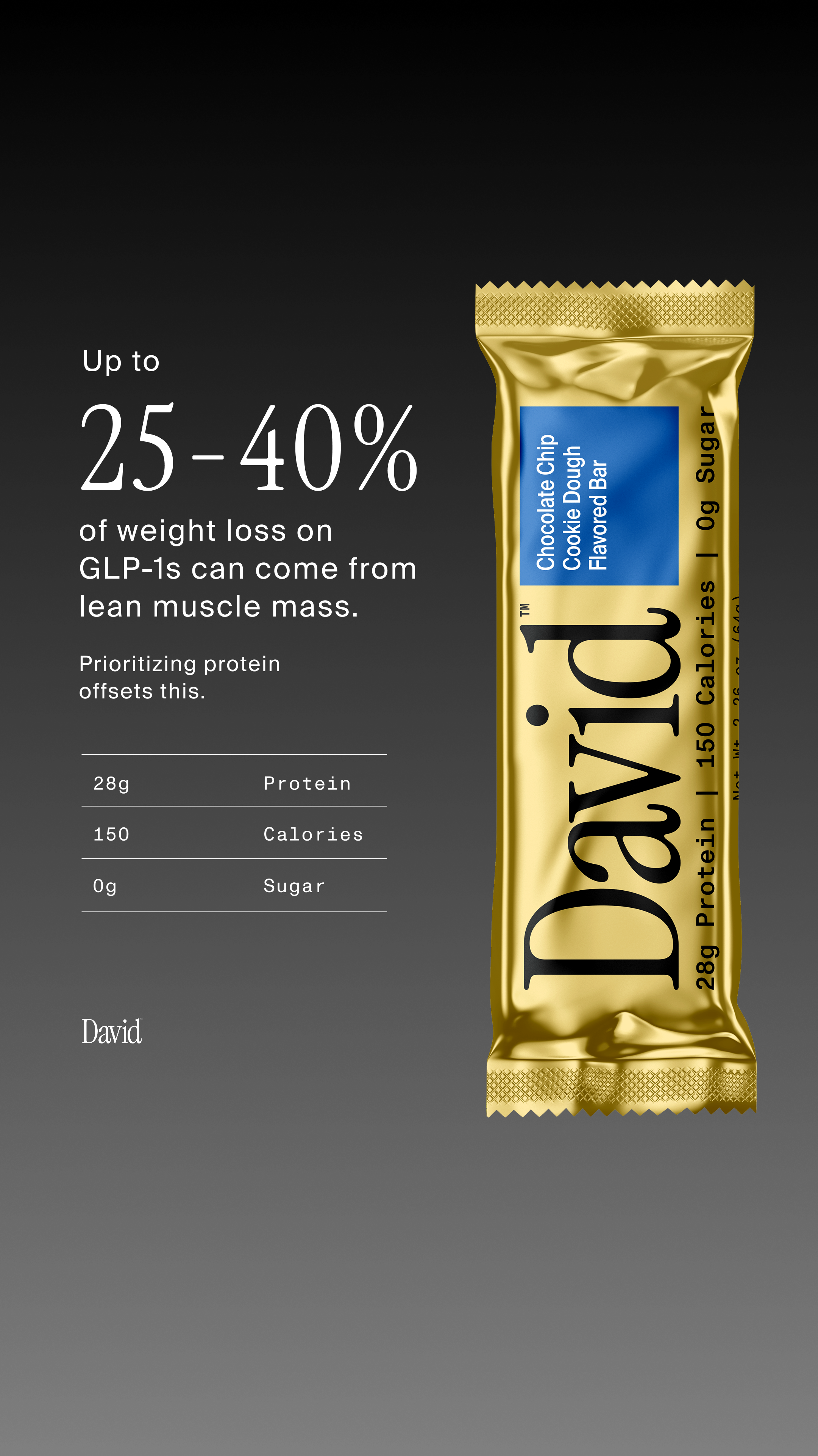 David Protein Facebook ad