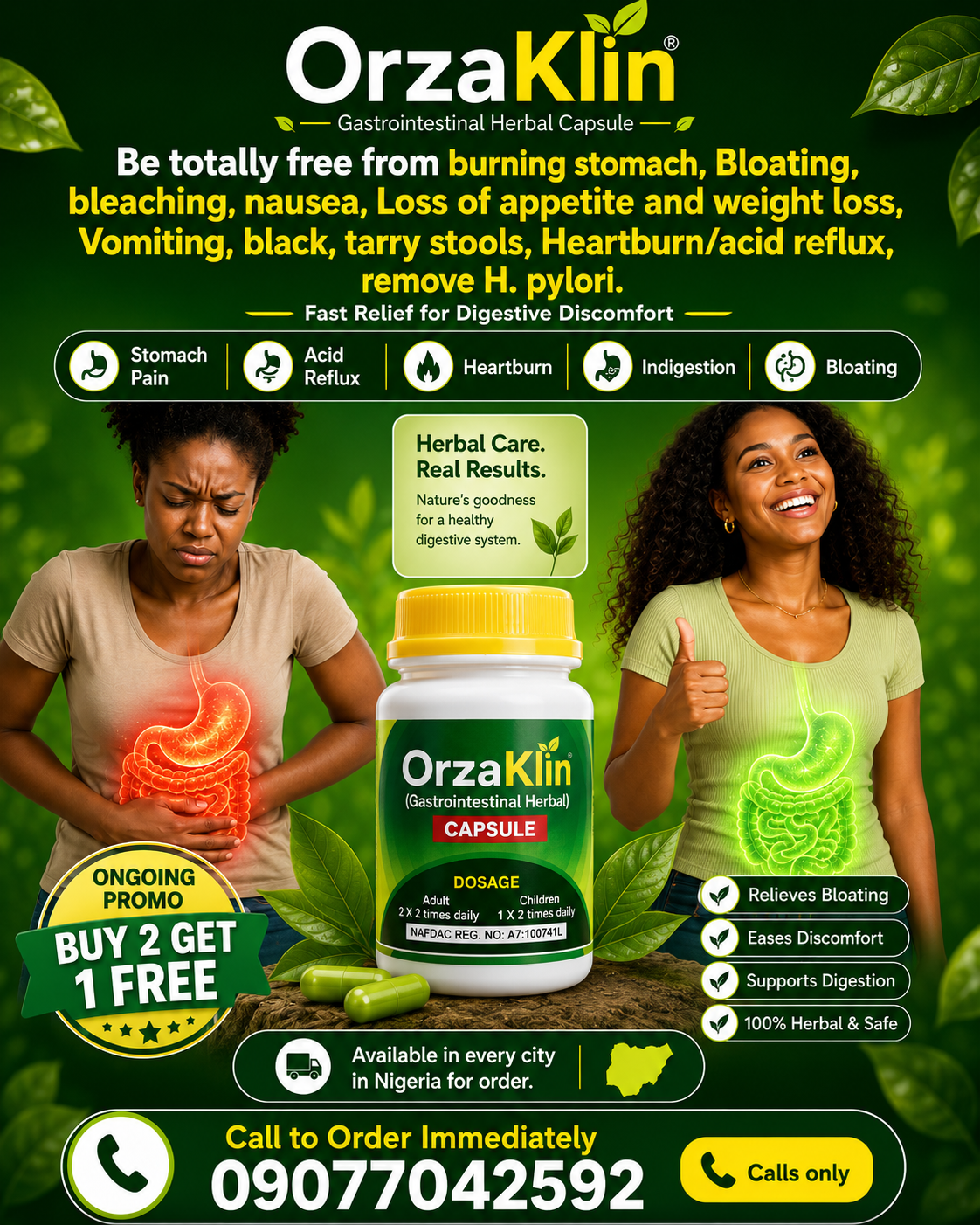 SunnyG natura Facebook ad: Ongoing promo: Buy 2 OrzaKlin Herbal Capsules and get 1…