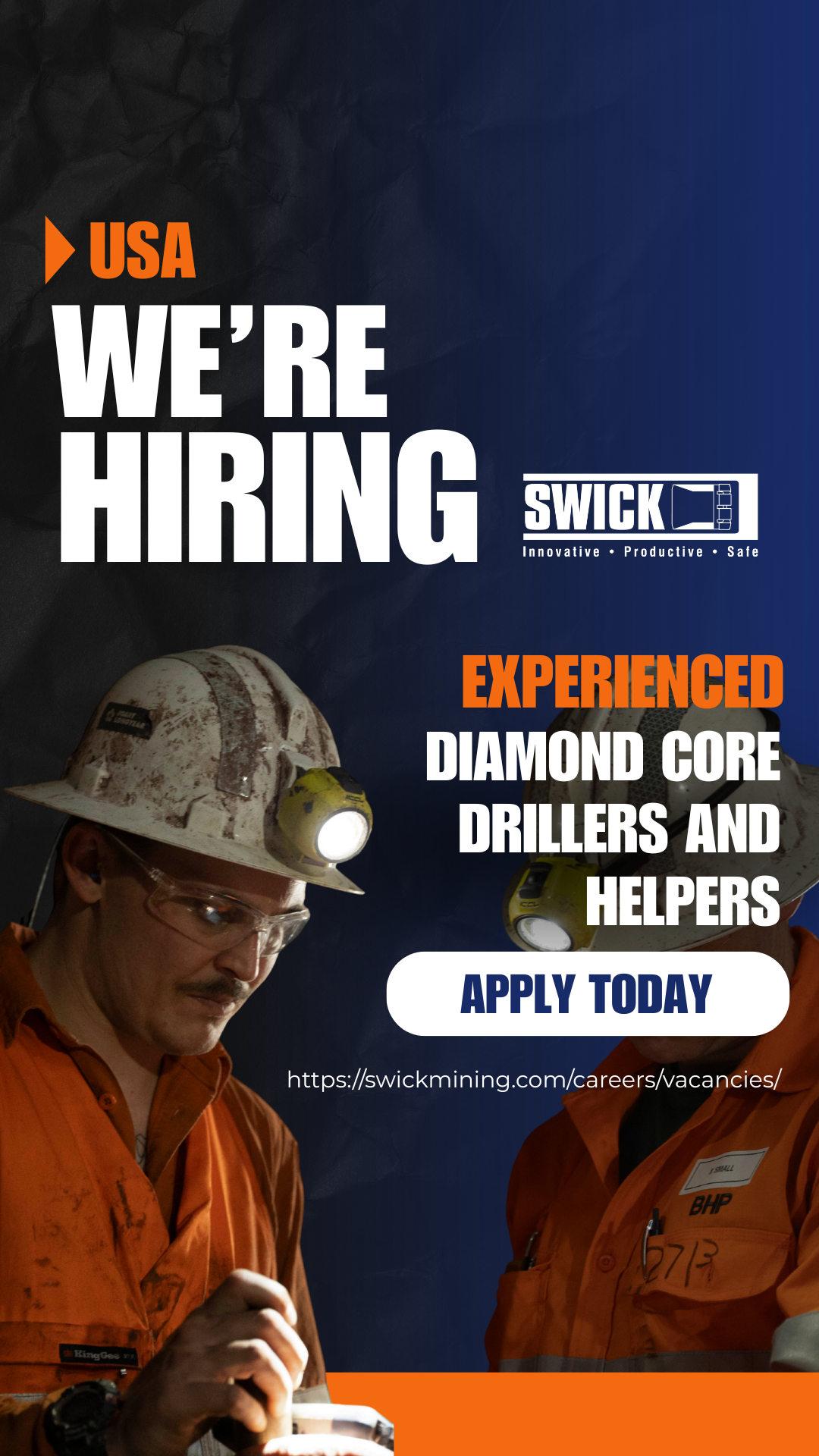 Swick Mining Services Facebook ad