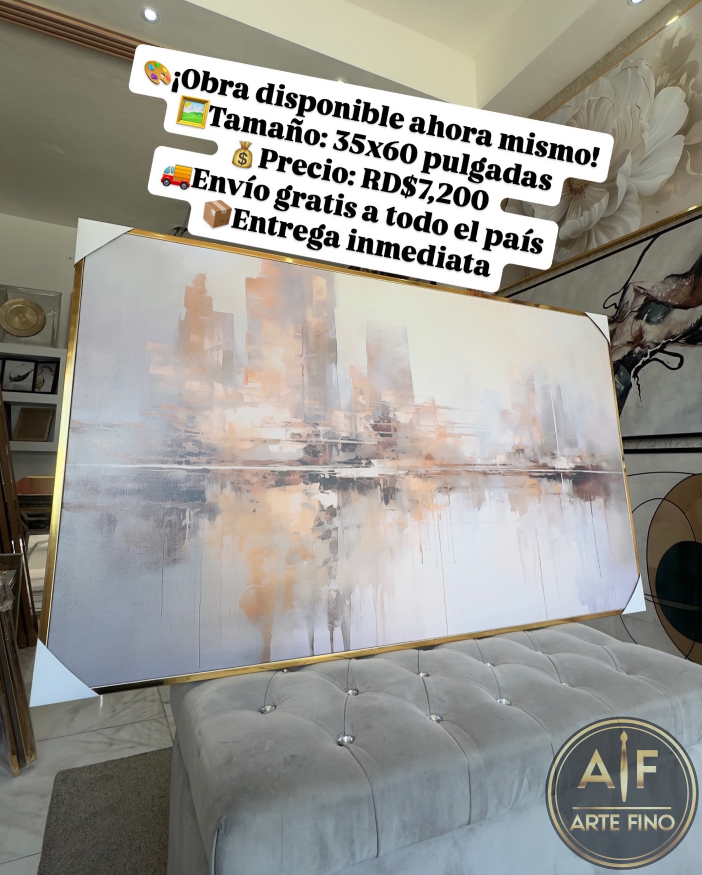 Arte Fino RD Facebook ad: MARZO = ENVÍO + INSTALACIÓN GRATIS (Santo Domingo)