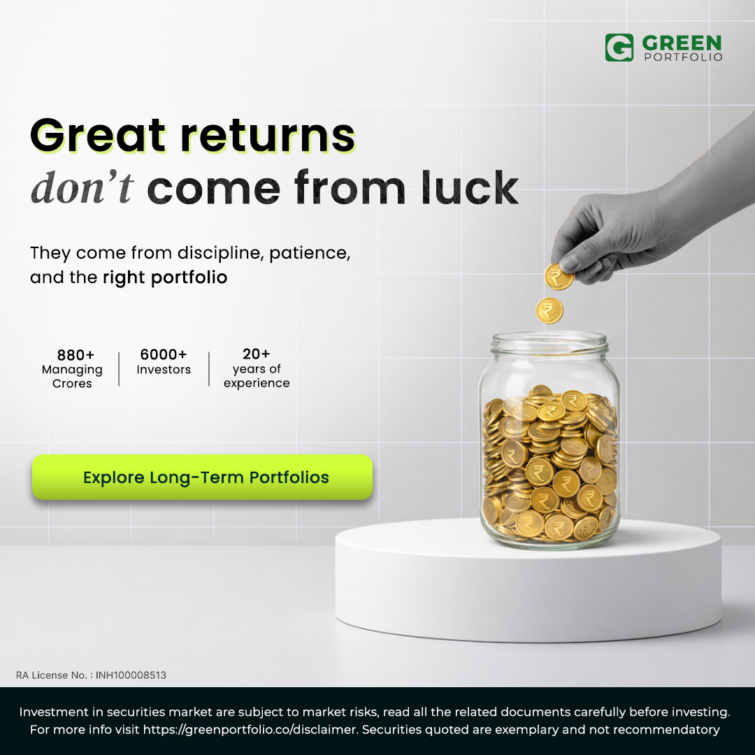 Green Portfolio Facebook ad: Curated equity portfolios built with research, discipline…