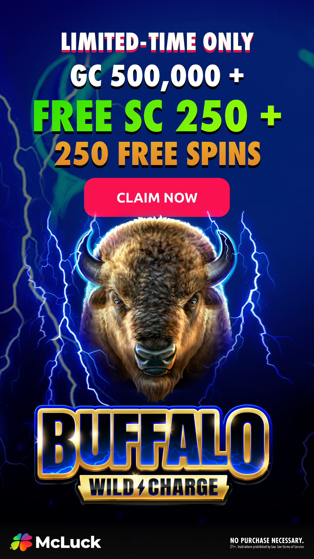 McLuck.com Facebook ad