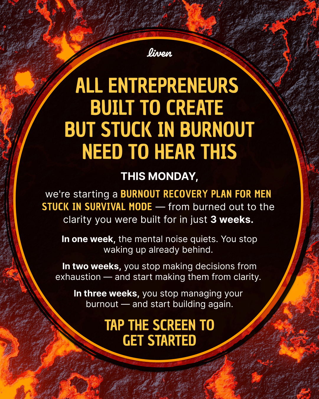 Liven: Self-Discovery Community Facebook ad