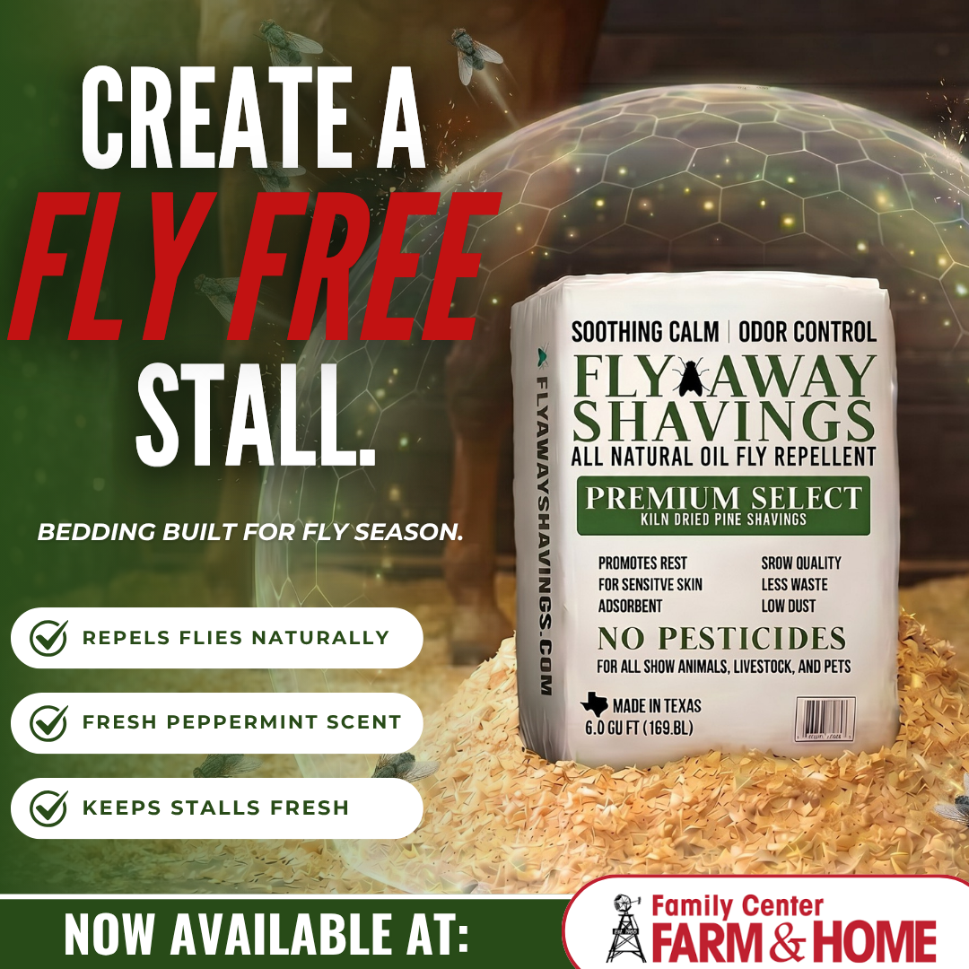 Fly Away Shavings Facebook ad: Fly Away Shavings | Natural Fly Control Animal Bedding