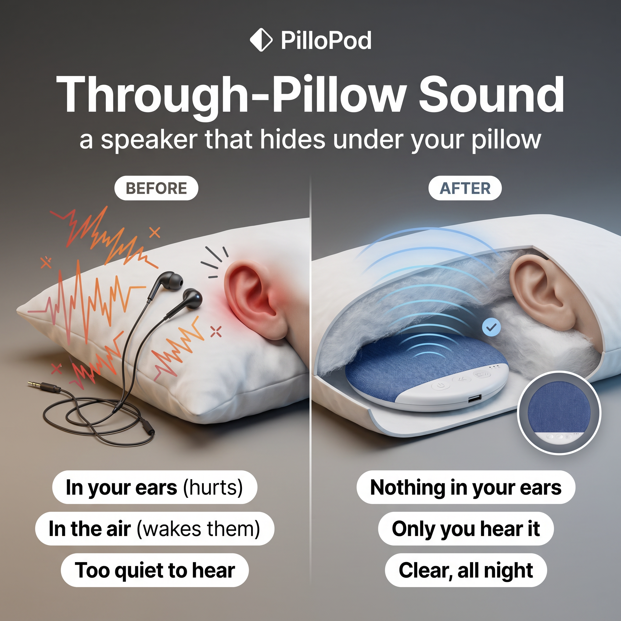 PilloPod Facebook ad