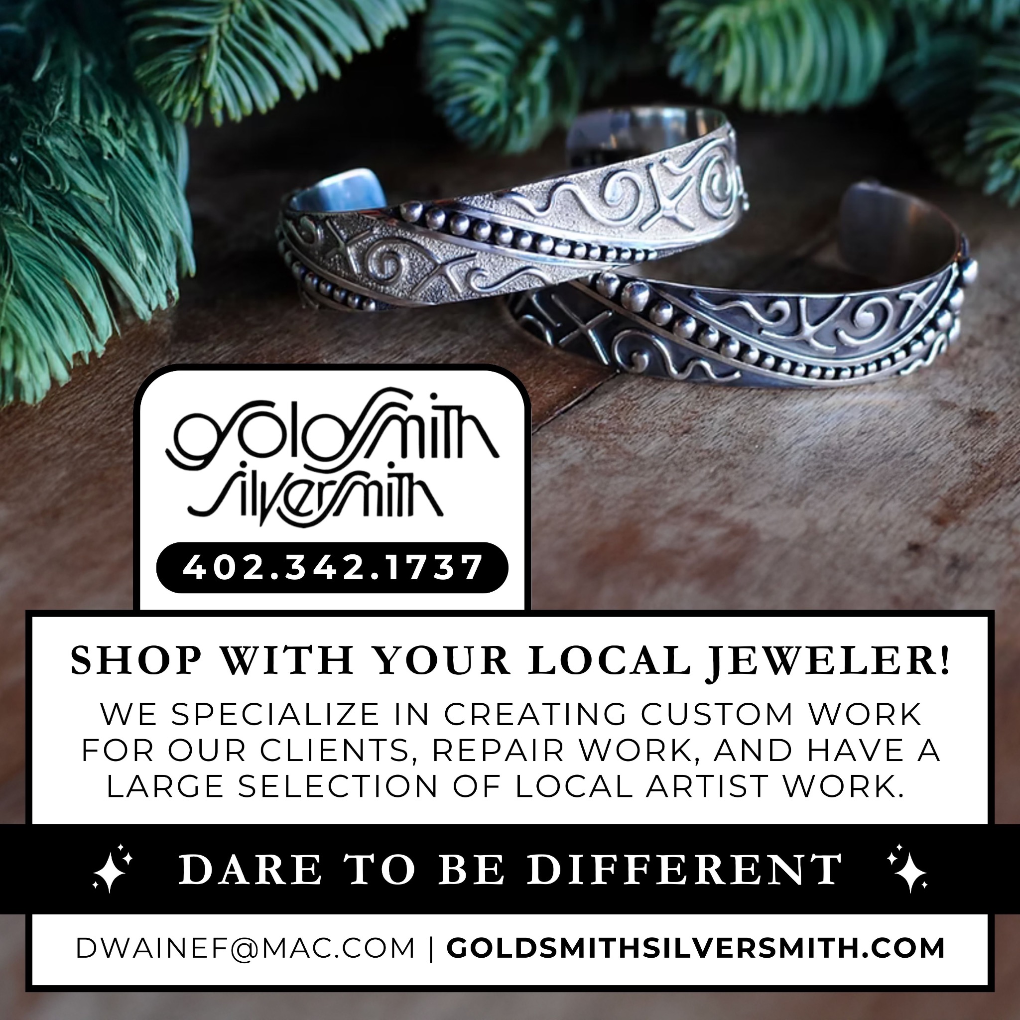 Goldsmith Silversmith  Facebook ad