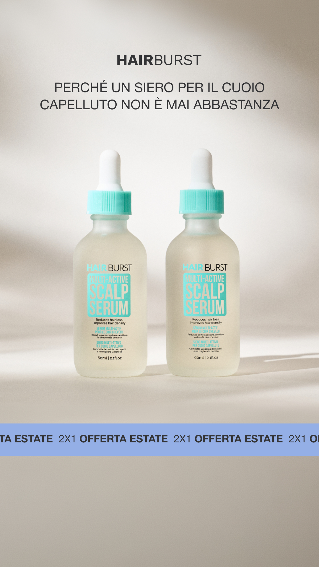 Hairburst Italia Facebook ad