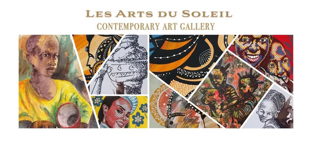 Gallery Les Arts du Soleil Facebook ad: Galerie d'art contemporain - Genève - Dakar.
