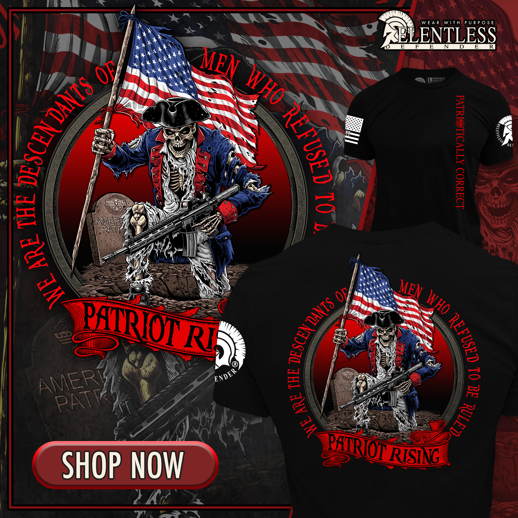 ReLEntless Defender Apparel Facebook ad
