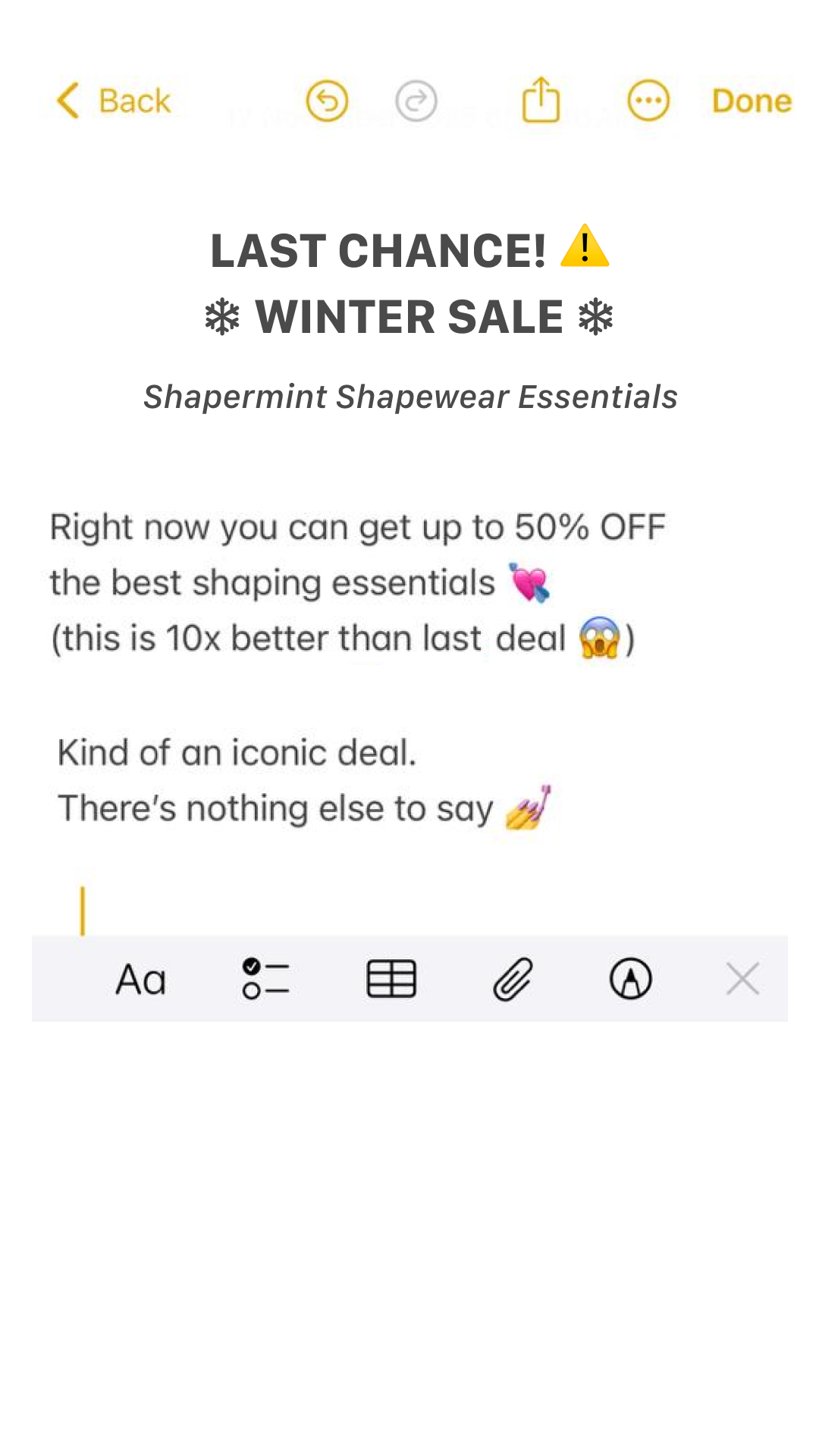 Shapermint Facebook ad