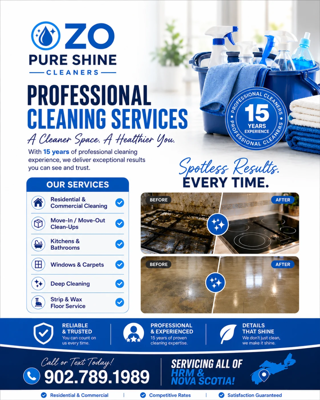 Zo, Pure Shine Cleaners Facebook ad