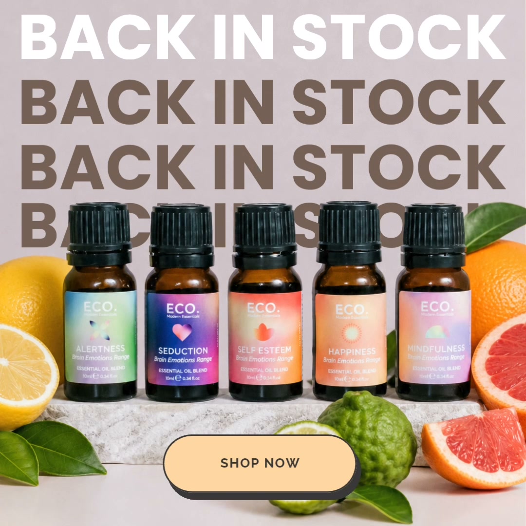 ECO. Modern Essentials Facebook ad: Back in Stock: Brain Emotions