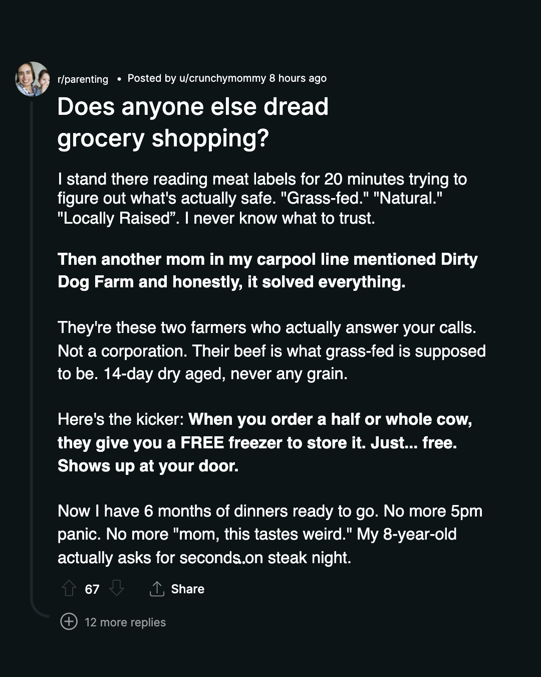 Dirty Dog Farm Facebook ad