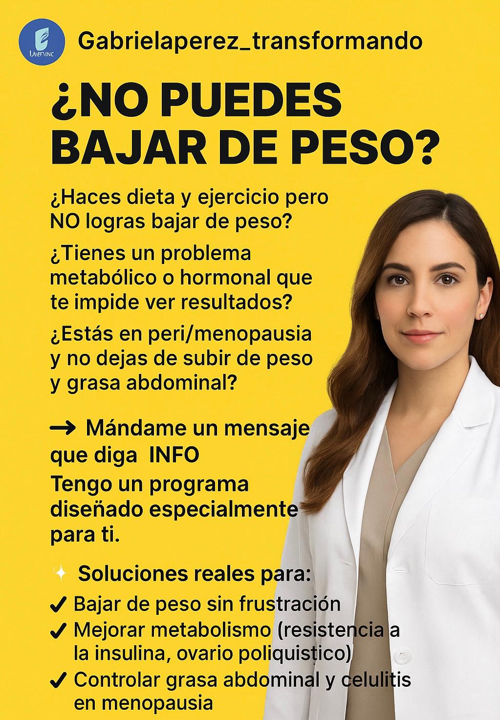 Gabriela Pérez Transformando Facebook ad: Aceleración Metabolica