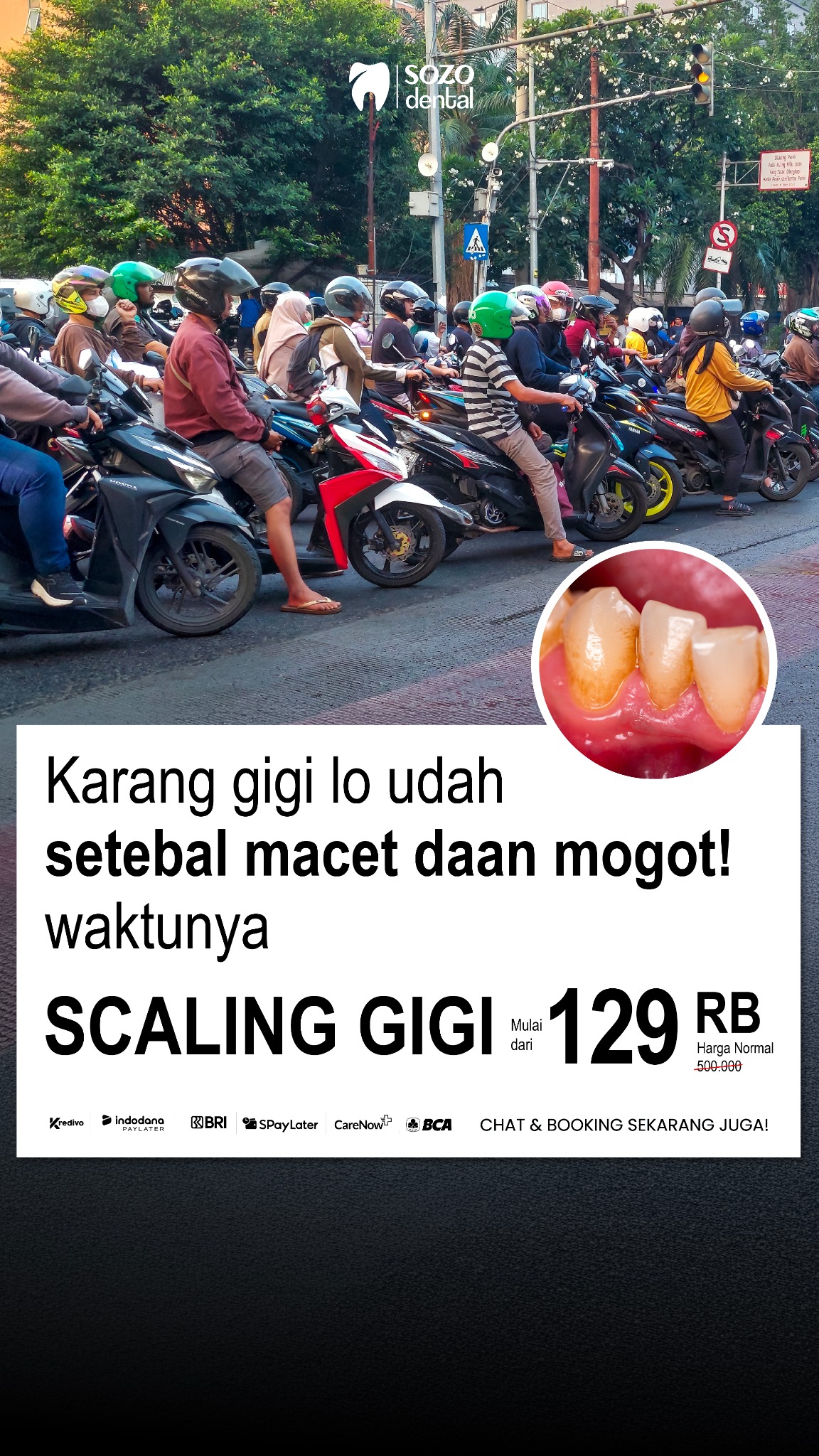 Sozo Dental Clinic Facebook ad from Aug 6, 2026