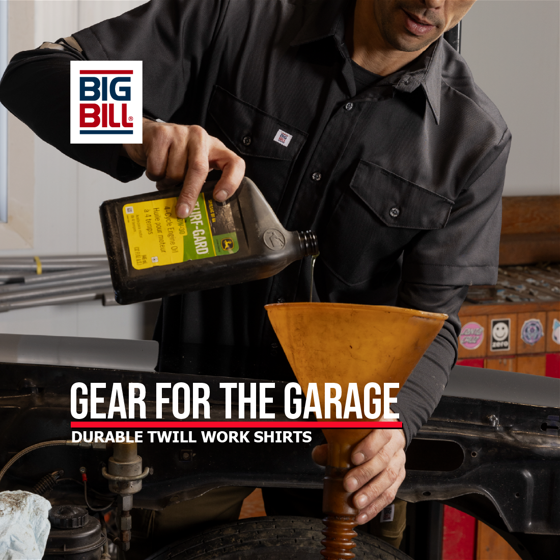 BIG BILL Facebook ad: From the garage to the shop floor, your…