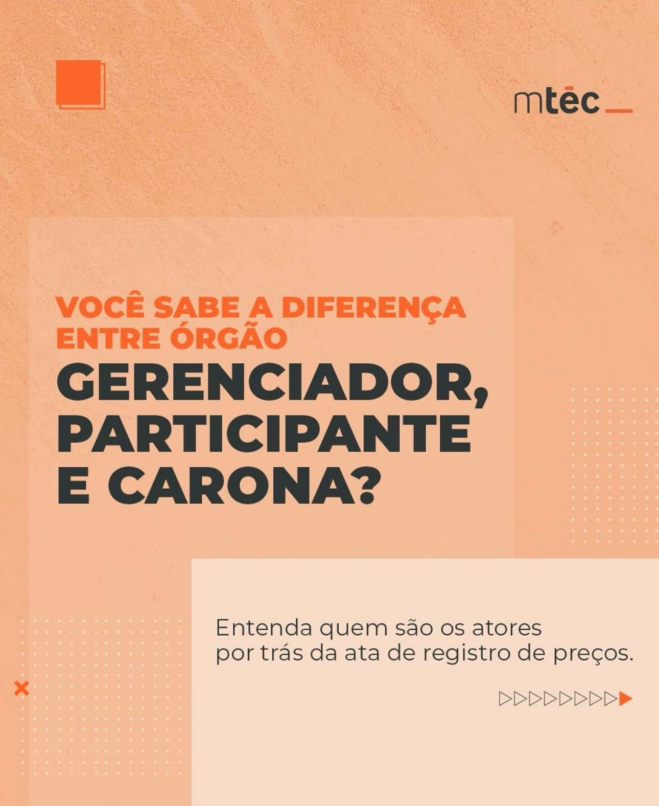 Mtec Facebook ad: Gerenciador, participante ou carona?