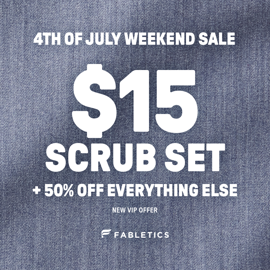 Fabletics Scrubs Facebook ad